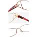 Buy Riccie Women's Fashion HD Anti-Blue Light Mideline Glasses | Aspherical Resin Anti-Fatigue Reading Glasses Diopter +0.5 to +3.0 | International Shipping Available - Buy Online on GoSupps.com