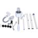 2 en 1 vaporisateur facial 5X grossissant la lumi re LED multifonctionnel pulv risation chaude humidificateur l' loupe lampadaire pour Beauty Spa visage propre peau soins - Buy Online on GoSupps.com