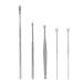 hhseyewell Saline Solution for Piercing Ear Massage Set Ear Wax Pick Ear Picking Cleaning Stainless Steel Tool Cleaning A One Size
