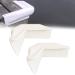 FCOUIID 90 Degree Vinyl Dock Corner Bumper - Dock Corner Guard for Marine Boat, 9" L x 9" W x 5" H, 2 Pcs White