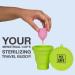Pee Safe Menstrual Cup Sterilizer (1N) | Medical Grade Silicone | Microwave Compact Sterilizer Container - Buy Online on GoSupps.com