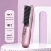 Flux Cordless Hair Straightener Brush - Portable Mini Ionic Hot Comb for Women | Travel-Friendly & Fast Charging (Pink - Buy Online on GoSupps.com