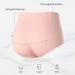 Hedywei Maternity High Waist Underwear XXL | Seamless Belly Support Knickers in Bean Paste Red, Dark Grey, Apricot - Buy Online on GoSupps.com
