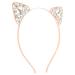 Frcolor Cat Ears Hairband | Rhinestone Cat Ear Headband for Women & Girls | Gold Sparkle Accessory - Buy Online on GoSupps.com