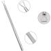 1Pcs Stainless Steel Nail Gel Polish Remover Triangle Stick Rod Cuticle Pusher Art Tools with PU Bag Comfortable and Environmentally - Buy Online on GoSupps.com