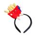 JSGHGDF Cute Stuffed Chicken Leg Shape Hair Hoop Women Spa Wash Face Makeup Headband for Photoshoots Halloween Hair Accessories French Fries Headban