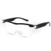 OKH - 200% Magnifying Glasses with Light Rechargeable LED Lighted Magnification Eyeglasses Bright Sight Hands Free Magnifier Glasses for Close Work Craft Jewellers Reading Hobby