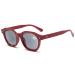 Lanomi men women reading glasses with sun protection blue light filters sunglasses tinted sunny reading glasses with prescription red frame gray lens 3.0 x