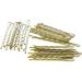 Premium 5cm Wavy Hair Clips with Round Corners - Bronze | Stylish International Shipping - Buy Online on GoSupps.com