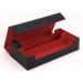 Scimi Premium Trading Card Storage Box - Holds 800+ Sleeved Cards - for MTG, YuGiOh, Uno, Pokemon, Sport Cards - with Mat Case and Strong Magnet Closure - Black & Red - Buy Online on GoSupps.com