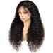 Real Hair Front Lace Wigs for Women | 30-Inch Natural Curly Heat-Resistant Fiber Wigs with Baby Hair - Buy Online on GoSupps.com
