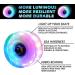 Luminous Light Up Roller Skate Wheels with Bearings - 4 Pack | 32mm x 58mm | Outdoor Double Row Skating and Skateboard - Buy Online on GoSupps.com
