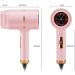 Professional Hair Dryer Ionic Hair Dryer Salon Hairdryer 1200W Constant Temperature Hair Dryer Powerful 3 Speed Settings DC Motor for Heathly Looking Hair Low Noise for Travel and Home Pink - Buy Online on GoSupps.com