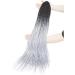 24" Inch/60CM Crochet Twist Kinky Curly Hair Extensions Synthetic Weave Hair Ombre Braiding Hair Heat Resistant For Women Ladies - Black & Silver Grey - Buy Online on GoSupps.com