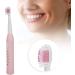 Electric Sound Toothbrush with 4 Heads - Waterproof USB Rechargeable Automatic Shutdown - Pink | Best for Adults - Buy Online on GoSupps.com