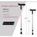 Canes Elderly Crutches - Cane Seniors Smart Crutches 5 Colors Lti-Function Retractable Walking Stick Adjustment Range 71.5Cm-89.5Cm - Buy Online on GoSupps.com