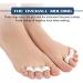 Magik 2 Bunion & Hammer Toe Straightener Splint - 4 Pairs (White+Nude) - Buy Online on GoSupps.com
