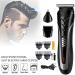 All-in-One Rechargeable Hair Clipper & Trimmer for Men - Beard Nose Ear Shaver - Waterproof Electric Shaving Kit - Buy Online on GoSupps.com
