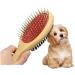 Wooden Dog Brush Double Sided Pet Hair Grooming Brush Dog Pin Brush and Bristle Soft Brush Dogs Comb and Brush Grooming Tools for Cleaning for Dogs & Cats with Long or Short Hair Red 1 Count (Pack of 1) Red - Buy Online on GoSupps.com