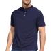 Blue Large Men's Casual Short Sleeve Henley Shirt | Fashion Button Up T-Shirt - Buy Online on GoSupps.com