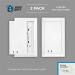 Child Resistant Outlet Cover (2-Pack) | Decora GFCI Wall Plate | Sliding Door with Lock | Safe & Stylish | Made in USA - Buy Online on GoSupps.com