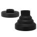 Premium Diffuser Hair Dryer for Curly Hair - Universal Collapsible Silicone Attachment | Portable & Foldable | Hair Hunger (Black) - Buy Online on GoSupps.com