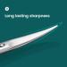 MR.GREEN Professional Curved Blade Eyebrow and Facial Hair Scissors - Stainless Steel Manicure Trimmer for Hair Removal | Mr-2001 - Buy Online on GoSupps.com