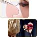 Stainless Steel Heart Shaped Lash Mirror | Long Handle Eyelash Extensions Professional Tool - Pink - Buy Online on GoSupps.com