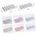 FELTECHELECTR 2pcs 18 Egg Food Trays Can Organizer for Fridge Container Refrigerator Jar with Cover Pink 30X15cm - Buy Online on GoSupps.com