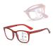 Lightweight Fold Blue Light Blocking Reading Glasses for Women Men Progressive Multifocus Computer Readers(Couleur:Red Grandeur:2.5x)