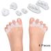 Toe Smooth Spacers for Pain Relief - 8-Part Gel Toe Spread Set Soft & Safe Washable & Reusable Ergonomic Design for Bunion Relief - Buy Online on GoSupps.com