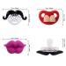 INTATIKOO Funny Mustache and Lips Pacifiers for Girls - BPA Free (3 Pack, Color 01) - Buy Online on GoSupps.com
