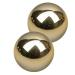 Fomiyes 2st gymnastics ball made of brass wrinkle smooth rolling copper massage ball foot massager hand exercise metal balls Metal Balls made of metal portable massage ball China handball