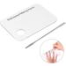 Restokki Acrylic Cosmetic Palette - Versatile Nail Art & Makeup Mixing Tools with Stainless Spatula for Perfect Lipstick & Eyeshadow Blending - Buy Online on GoSupps.com