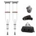 Canes Medical Underarm Crutches Aluminum Folding Walking Sticks Button Height Adjustment Walking Cane Adult Crutches Independence