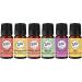 Wild Essentials 6 Pack Synergy Blend Aromatherapy Essential Oil Gift Set 100% Pure Undiluted 10ml Bottles of Breathe Easy Alert Inner Calm Relax Uplifting Zen Made in USA
