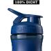 BlenderBottle SportMixer Tritan 820ml - BPA Free Protein Shaker & Water Bottle for Fitness Shakes - Navy - Buy Online on GoSupps.com