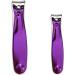 UNbit Nail Clipper Purple Nail Art Clipper Carbon Steel Pedicure Scissors Trimmer Nails Cuticle Clipper Manicure Edge Cutter Scissor Nail Tool - Buy Online on GoSupps.com