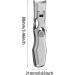 Nail Clippers with Catcher Wide Jaw Opening Anti Splash Nail Clippers Stainless Steel Nail Cutter with Sharp Curved Cutter and Storage Box for Men Women - Buy Online on GoSupps.com