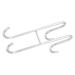 CATIEBYE Towel Hook Storage Hooks Towel Hanger for Bathroom Shower Door Hooks Clothes Hook Stainless Steel 18X10CM Silver