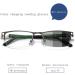 Smart Color Change Reading Glasses for Men - Anti-Blue Light Dual-Purpose Wide & Close Zoom Sunglasses - Buy Online on GoSupps.com