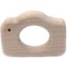 Wendysun 2pcs Cartoon Wood Teether - Natural Animal Camera Shape Baby Teething Toy - Buy Online on GoSupps.com
