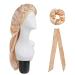 Duyifan 3 PCs/Set Extra Long Satin Bonnet Night Sleep Caps for Women Long Curly Hair Braids Dreadlocks Covers Breatatable Turban Has Head Wrap (Yellow)