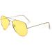 ALWAYSUV classic glasses metal frame glasses frame vintage glasses decorative glasses yellow