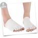 Ipetboom 2 Pairs Five Toe Half Socks Toe Spacers for Feet Heel Sleeves Toe Socks Toeless Socks Pedicure Sock Half Foot Socks Toe Spacer Socks Gelt Cosmetic Latex Silk White Fish Mouth Socks - Buy Online on GoSupps.com