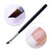 French Tip Nail Brush with Black Handle - Oblique Head UV Gel Acrylic Painting Pen | Pack of 1 - Buy Online on GoSupps.com