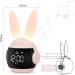 Vicloon Rabbit Children's Alarm Clock - Dual Alarm 6 Ringtones Snooze & 90-Day Standby - Perfect Gift for Kids (Pink) - Buy Online on GoSupps.com