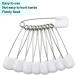 Ruidee 50 Pcs Diaper Pins Nappy Pins - White Plastic Safety Pins with Safe Locking - Buy Online on GoSupps.com