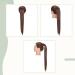 24 Inch Ombre Synthetic Wrap Around Ponytail Extension - Ash Brown Straight - Buy Online on GoSupps.com