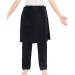 Daily Wear Cotton Patient Care Pants Clothing for Disability Elderly Surgery Patients Easy to Wear and Take Off (Color : black Size : M-Medium) Medium Black